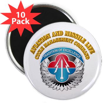 AMLCMC - M01 - 01 - Aviation and Missile Life Cycle Management Command with Text - 2.25" Magnet (10 pack) - Click Image to Close