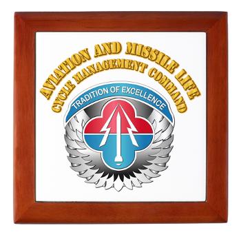 AMLCMC - M01 - 03 - Aviation and Missile Life Cycle Management Command with Text - Keepsake Box