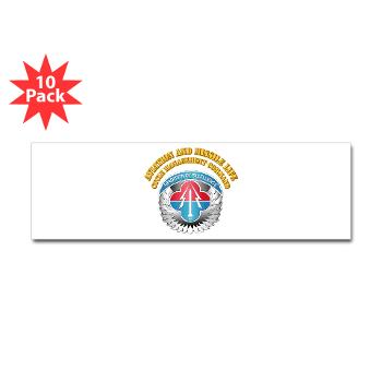 AMLCMC - M01 - 01 - Aviation and Missile Life Cycle Management Command with Text - Sticker (Bumper 10 pk) - Click Image to Close