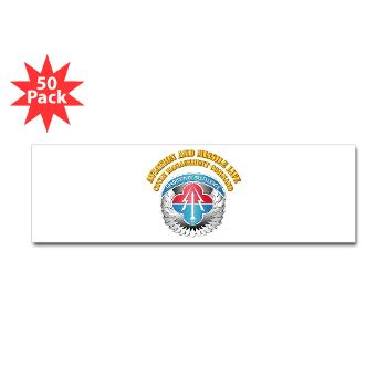 AMLCMC - M01 - 01 - Aviation and Missile Life Cycle Management Command with Text - Sticker (Bumper 50 pk) - Click Image to Close