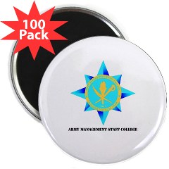 amsc - M01 - 01 - DUI - Army Management Staff College with text - 2.25" Magnet (100 pack) - Click Image to Close