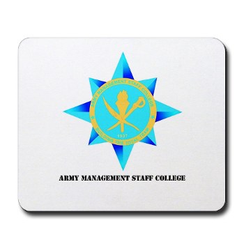 amsc - M01 - 03 - DUI - Army Management Staff College with text - Mousepad