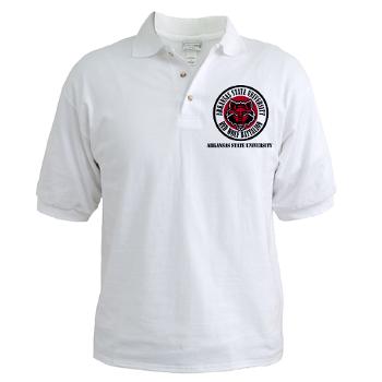 arksun - A01 - 04 - SSI - ROTC - Arkansas State University with Text - Golf Shirt - Click Image to Close