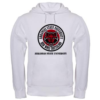 arksun - A01 - 03 - SSI - ROTC - Arkansas State University with Text - Hooded Sweatshirt