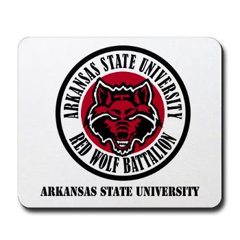 arksun - M01 - 03 - SSI - ROTC - Arkansas State University with Text - Mousepad
