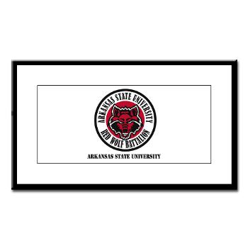 arksun - M01 - 02 - SSI - ROTC - Arkansas State University with Text - Small Framed Print