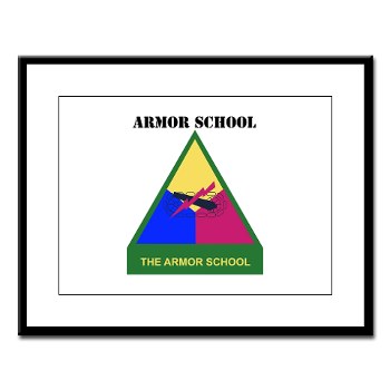 armorschool - M01 - 02 - DUI - Armor Center/School with Text Large Framed Print