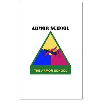 armorschool - M01 - 02 - DUI - Armor Center/School with Text Mini Poster Print