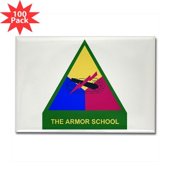 armorschool - M01 - 01 - DUI - Armor Center/School Rectangle Magnet (100 pack)
