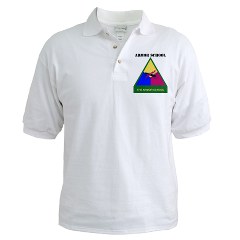armorschool - A01 - 04 - DUI - Armor Center/School with Text Golf Shirt