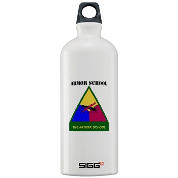 armorschool - M01 - 03 - DUI - Armor Center/School with Text Sigg Water Bottle 1.0L