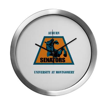 aum - M01 - 03 - SSI - ROTC - Aum with Text - Modern Wall Clock - Click Image to Close