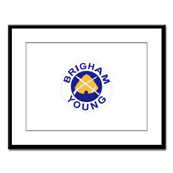 byu - M01 - 02 - SSI - ROTC - Brigham Young University - Large Framed Print