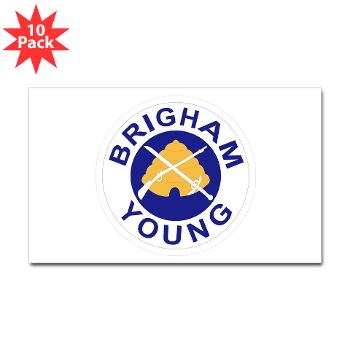 byu - M01 - 01 - SSI - ROTC - Brigham Young University - Sticker (Rectangle 10 pk) - Click Image to Close