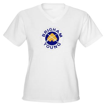 byu - A01 - 04 - SSI - ROTC - Brigham Young University - Women's V-Neck T-Shirt - Click Image to Close
