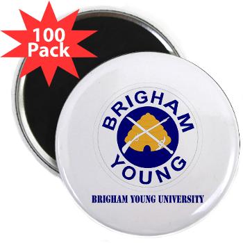 byu - M01 - 01 - SSI - ROTC - Brigham Young University with Text - 2.25" Magnet (100 pack)
