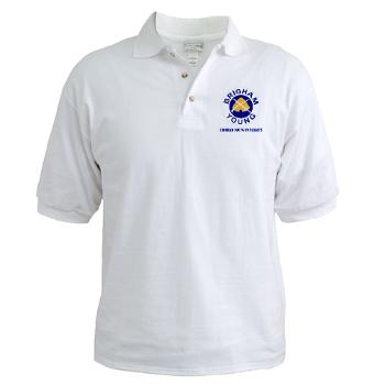 byu - A01 - 04 - SSI - ROTC - Brigham Young University with Text - Golf Shirt - Click Image to Close
