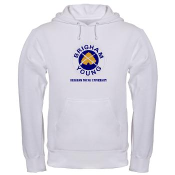 byu - A01 - 03 - SSI - ROTC - Brigham Young University with Text - Hooded Sweatshirt