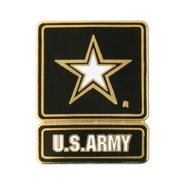 Army US Army with Star Logo Lapel Pin 1 x 3/4  Quantity 10  - Click Image to Close