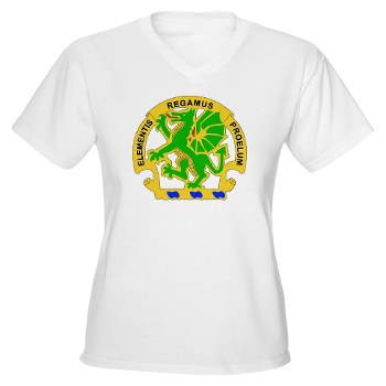 cbrns - A01 - 04 - DUI - Chemical School - Women's V-Neck T-Shirt