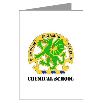 cbrns - M01 - 02 - DUI - Chemical School with Text - Greeting Cards (Pk of 10) - Click Image to Close