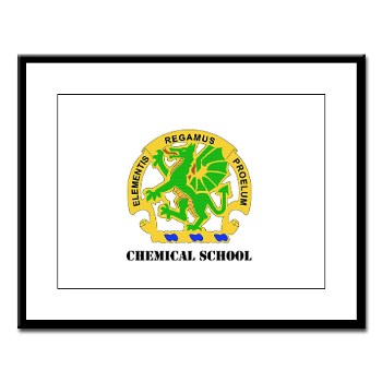 cbrns - M01 - 02 - DUI - Chemical School with Text - Large Framed Print - Click Image to Close