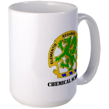 cbrns - M01 - 03 - DUI - Chemical School with Text - Large Mug - Click Image to Close