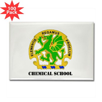 cbrns - M01 - 01 - DUI - Chemical School with Text - Rectangle Magnet (100 pack) - Click Image to Close