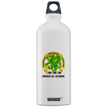 cbrns - M01 - 03 - DUI - Chemical School with Text - Sigg Water Bottle 1.0L