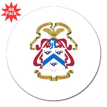 cgsc - M01 - 01 - DUI - Command and General Staff College 3" Lapel Sticker (48 pk)