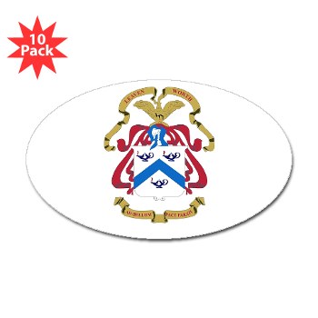 cgsc - M01 - 01 - DUI - Command and General Staff College Sticker (Oval 10 pk)