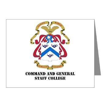 cgsc - M01 - 02 - DUI - Command and General Staff College with Text Note Cards (Pk of 20) - Click Image to Close