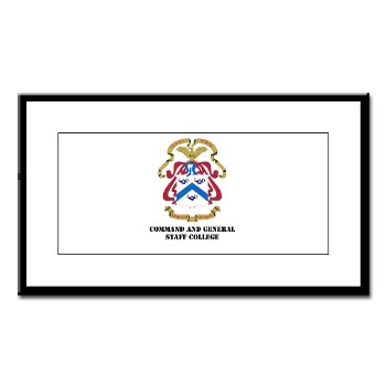 cgsc - M01 - 02 - DUI - Command and General Staff College with Text Small Framed Print - Click Image to Close