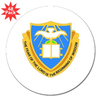 chaplainschool - M01 - 01 - DUI - Chaplain School - 3" Lapel Sticker (48 pk)
