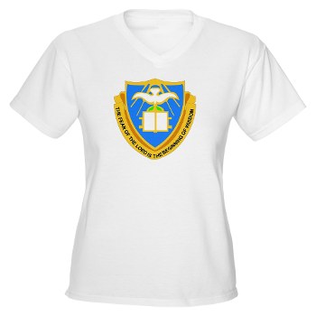 chaplainschool - A01 - 04 - DUI - Chaplain School - Women's V-Neck T-Shirt - Click Image to Close