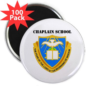chaplainschool - M01 - 01 - DUI - Chaplain School with Text - 2.25" Magnet (100 pack) - Click Image to Close