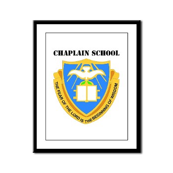 chaplainschool - M01 - 02 - DUI - Chaplain School with Text - Framed Panel Print