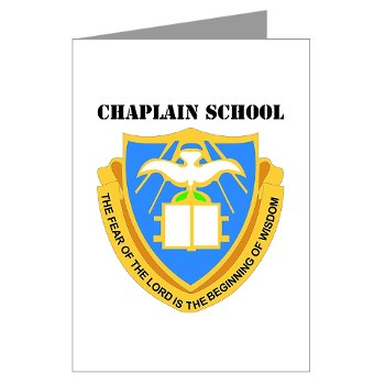 chaplainschool - M01 - 02 - DUI - Chaplain School with Text - Greeting Cards (Pk of 10) - Click Image to Close