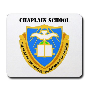 chaplainschool - M01 - 03 - DUI - Chaplain School with Text - Mousepad