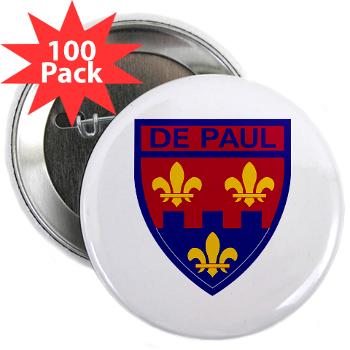 depaul - M01 - 01 - SSI - ROTC - DePaul University - 2.25" Button (100 pack)