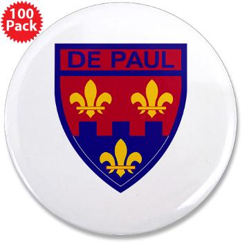 depaul - M01 - 01 - SSI - ROTC - DePaul University - 3.5" Button (100 pack)