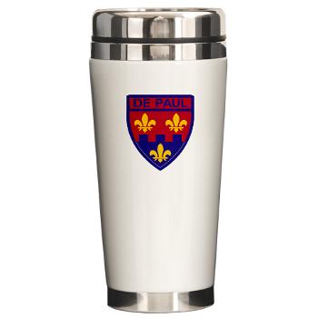 depaul - M01 - 03 - SSI - ROTC - DePaul University - Ceramic Travel Mug