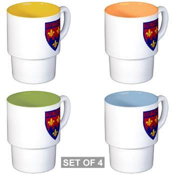 depaul - M01 - 03 - SSI - ROTC - DePaul University - Stackable Mug Set (4 mugs)