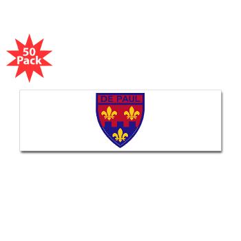 depaul - M01 - 01 - SSI - ROTC - DePaul University - Sticker (Bumper 50 pk) - Click Image to Close