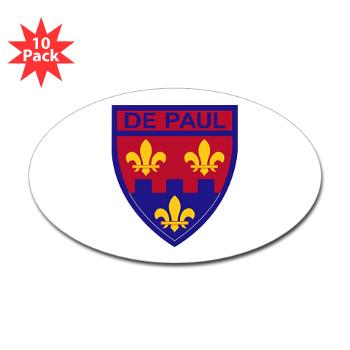depaul - M01 - 01 - SSI - ROTC - DePaul University - Sticker (Oval 10 pk)