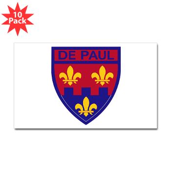 depaul - M01 - 01 - SSI - ROTC - DePaul University - Sticker (Rectangle 10 pk)