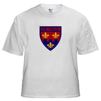 depaul - A01 - 04 - SSI - ROTC - DePaul University - White T-Shirt - Click Image to Close