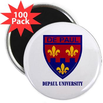 depaul - M01 - 01 - SSI - ROTC - DePaul University with Text - 2.25" Magnet (100 pack) - Click Image to Close