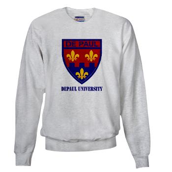 depaul - A01 - 03 - SSI - ROTC - DePaul University with Text - Sweatshirt - Click Image to Close