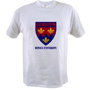 depaul - A01 - 04 - SSI - ROTC - DePaul University with Text - Value T-Shirt - Click Image to Close